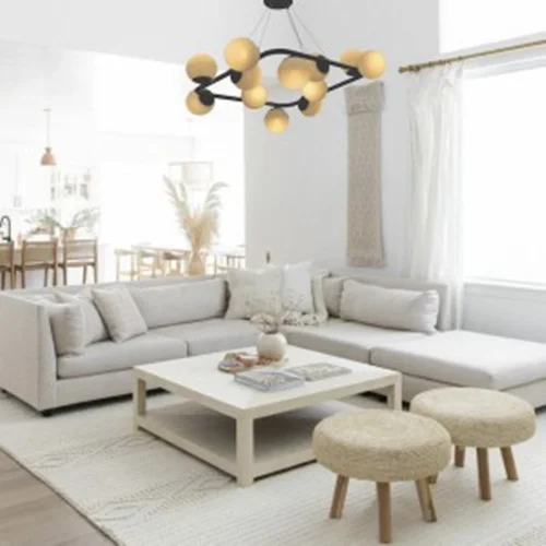 لوستر 12 شعله مولکولی مربع نایاب برند OWL