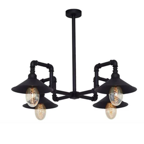 لوستر وینتج 4 شعله فلزی کلاهکدار ژاپنی کژوال برند OWL