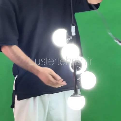 اویز مولکولی ۵ شعله ژورنالی بهمراه لامپ و حباب ژورنالی برند OWL