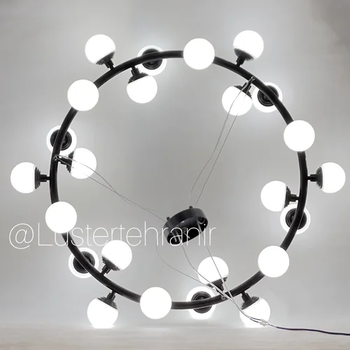 لوستر مولکولی ژورنالی ۲۴ شعله گرد بهمراه لامپ مخصوص SMD برند OWL