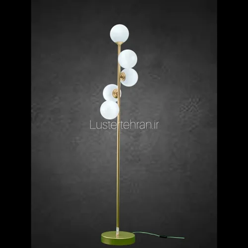 اباژور فلزی مولکولی ۵ شعله طلایی حباب شیشه کد AM5G برند OWL