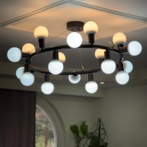 لوستر 24 شعله مولکولی مدل سرپیچی بالامپ ژورنالی 12 وات برند OWL