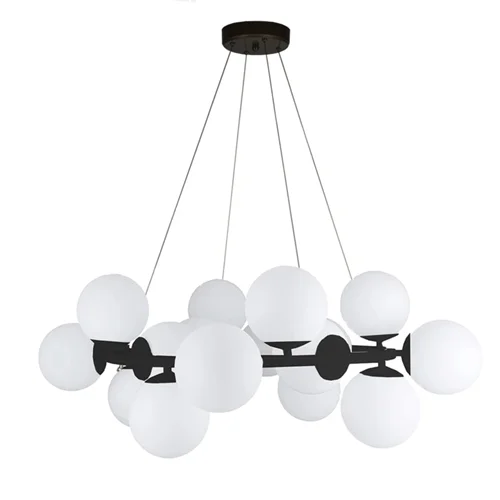 لوستر مولکولی ۱۶ شعله حباب شیشه برند OWL