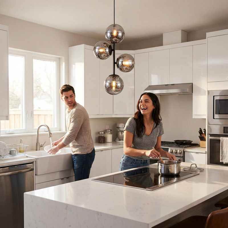 لوستر اویز مولکولی گریپ ۴شعله برند OWL