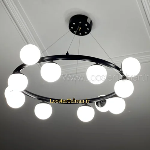 لوستر ۱۲ شعله ژورنالی مولکولی بالامپ مخصوص برند OWL