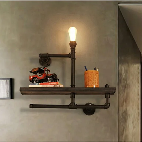 دیواری چراغ و شلف دار هنری برند OWL