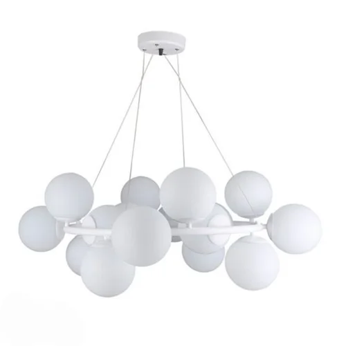 لوستر مولکولی گرد ۱۸ شعله حباب شیشه برند OWL