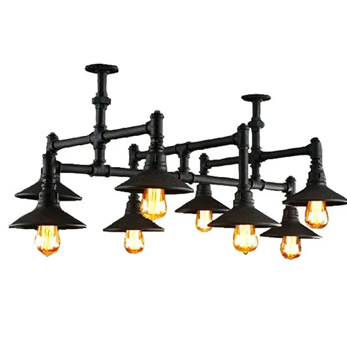 لوستر وینتج 8 شعله کلاهک دار ژاپنی برند OWL